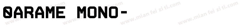 0Arame Mono字体转换